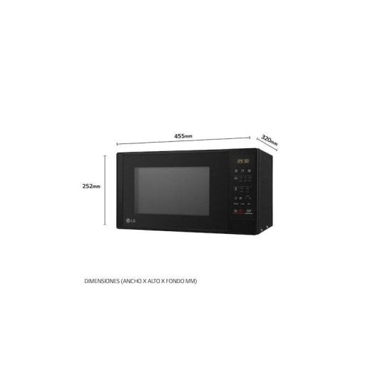 Microondas LG MH6042D 20 Litros 700 W con Grill Cuarzo Smart Inverter