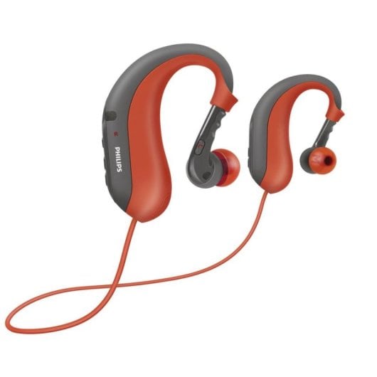 Philips SHB6017/10 Auriculares In-Ear Inalámbricos Bluetooth para Llamadas/Musik Negro/Rojo