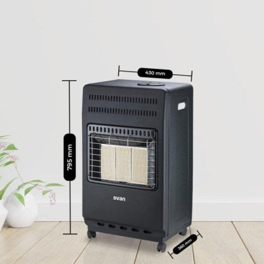 Gasheizgerät Infrarot Keramik Svan SVCA34CAT 4.200W kippsicher