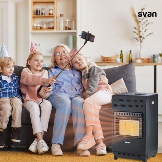 Gasheizgerät Infrarot Keramik Svan SVCA34CAT 4.200W kippsicher