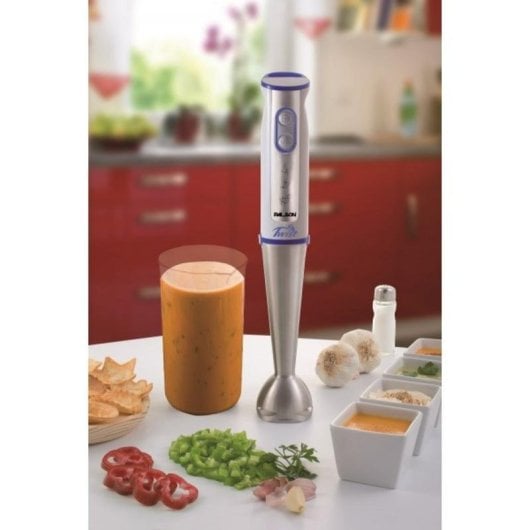 Mixeur plongeant Palson Twist 350 W Turbo inox chrome gobelet doseur