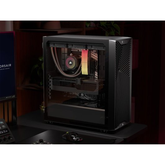 Caixa Mid-Tower Corsair 3200D RS Preta Vidro Temperado 3 Ventoinhas USB-C