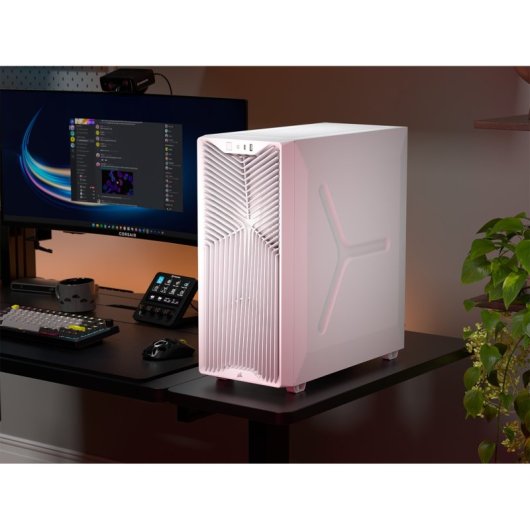 PC-Gehäuse Corsair 3200D RS Mid-Tower Weiß 3x RS120 Lüfter USB-C Glas
