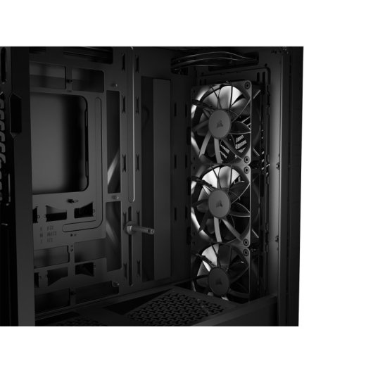 PC-Gehäuse Corsair 3200D RS Mid-Tower 3x RS120 Lüfter Glas USB-C Grau