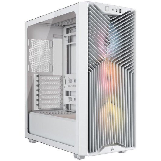 PC-Gehäuse Corsair 3200D RS ARGB Weiß 3x ARGB-Lüfter USB-C Glas