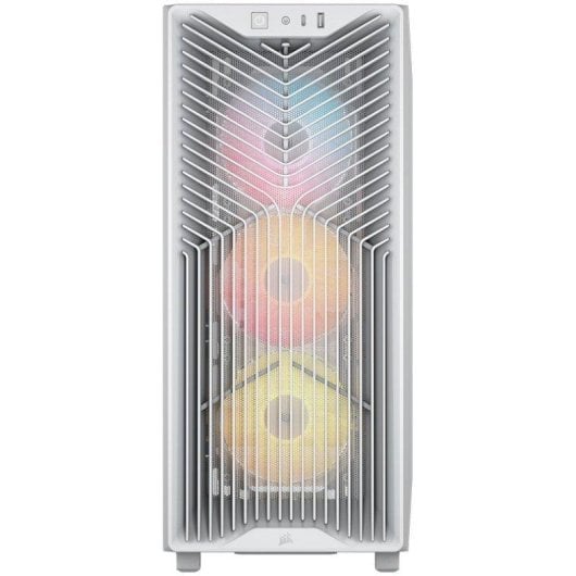 PC-Gehäuse Corsair 3200D RS ARGB Weiß 3x ARGB-Lüfter USB-C Glas