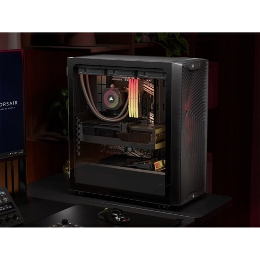 PC-Gehäuse Corsair 3200D RS ARGB Mid-Tower, 3x ARGB-Lüfter, Smoke, USB-C
