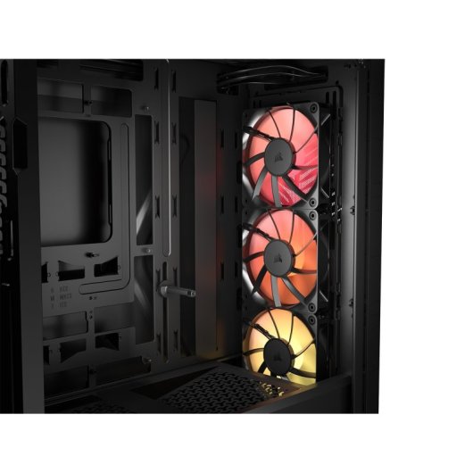 PC-Gehäuse Corsair 3200D RS ARGB Mid-Tower, 3x ARGB-Lüfter, Smoke, USB-C