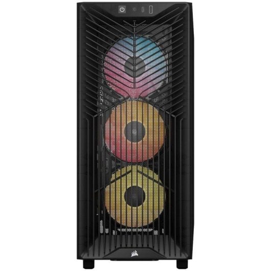 PC-Gehäuse Corsair 3200D RS ARGB Mid-Tower, 3x ARGB-Lüfter, Smoke, USB-C