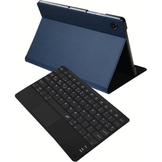Funda SilverHT Wave Touch Azul con teclado Bluetooth y touchpad para Tab A11+/A9+