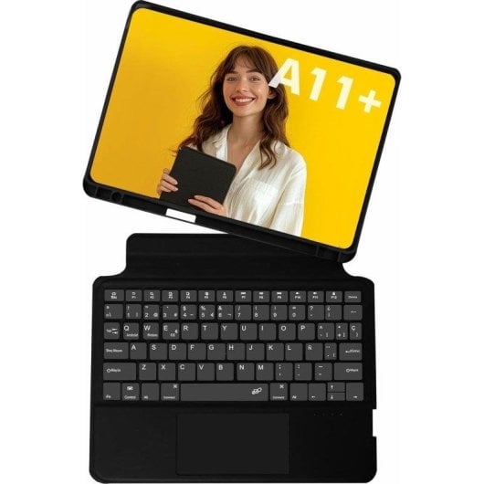 Funda SilverHT Magnet Touch para Galaxy Tab A11+/A9+ con teclado y touchpad