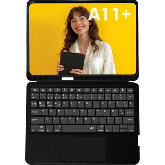 Funda SilverHT Magnet Touch para Galaxy Tab A11+/A9+ con teclado y touchpad