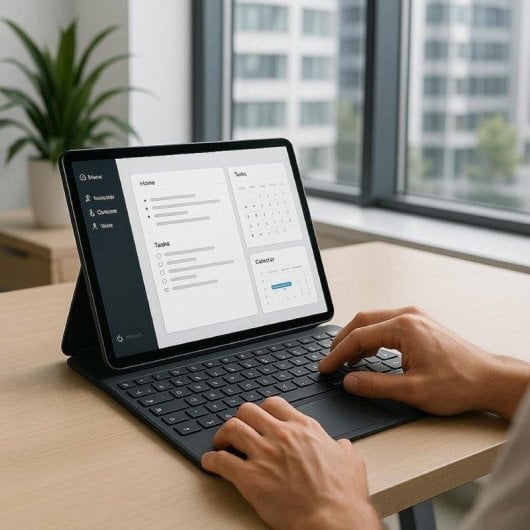 Funda SilverHT Magnet Touch para Galaxy Tab A11+/A9+ con teclado y touchpad