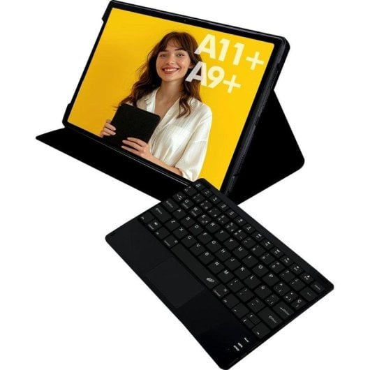 Funda SilverHT Wave Touch para Samsung Tab A11+/A9+ 11" con teclado y touchpad