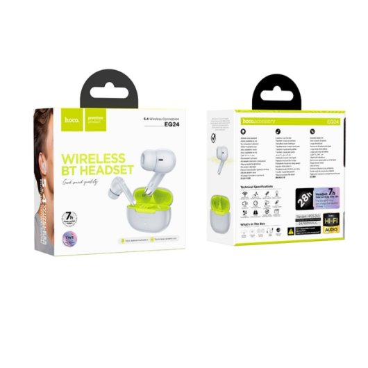 Auriculares Hoco EQ24 Inalambricos Bluetooth In-Ear IPX5 7 h Grau