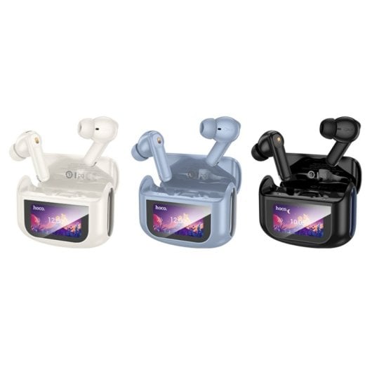 Auriculares Hoco EQ21 inalambricos Bluetooth para chamadas e musica com ANC, azul estelar