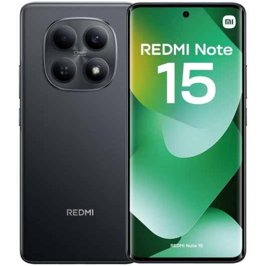 Xiaomi REDMI Note 15 6GB 128GB 6.77" AMOLED 4G Dual SIM Cámara 108MP IP64 HyperOS 2 Negro