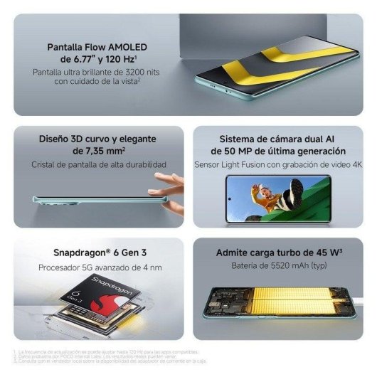 POCO M8 5G 8GB 256GB 6.77" Plata