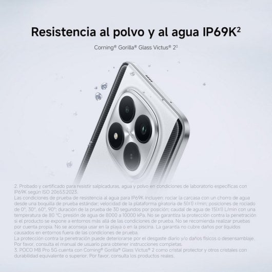 POCO M8 Pro 5G 12GB 512GB 6.83" AMOLED 1.5K 5G Dual SIM Batería 6500mAh 100W IP68 HyperOS 2 Verde