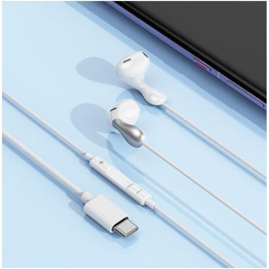 Auricolari Samsung GP-OEU025RLBWY con cavo USB-C per chiamate/musica bianchi