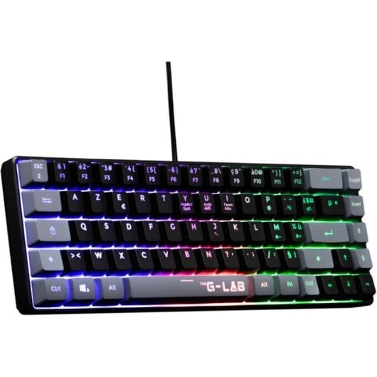 Tastatur The G-Lab Keyz Hydrogen 60% Membran Spanisches Layout RGB Beleuchtung