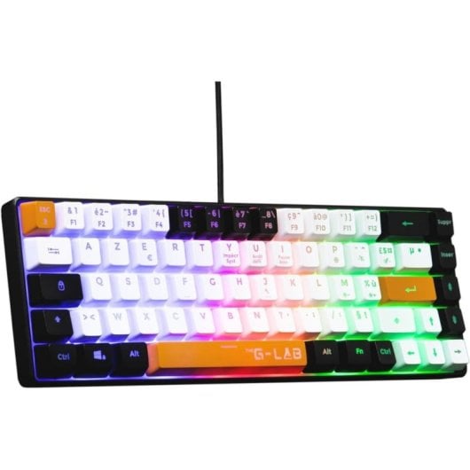 Teclado The G-Lab Keyz Hydrogen semi-membrane compact Layout ES retroéclairé RGB