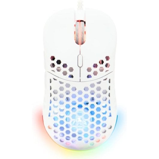 Maus The G-Lab KULT-OXYGEN-W Kabelgebunden 12800DPI Weiß RGB 6 Tasten