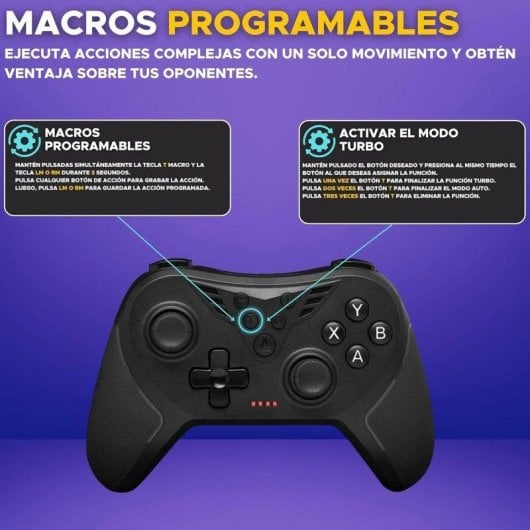 Manette The G-Lab K-PAD-HELIUM-WL Sans Fil 2.4GHz Palettes Arrière PC PS3