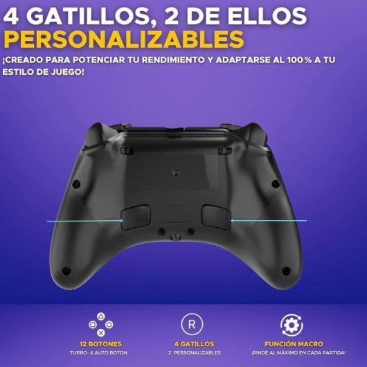 Manette The G-Lab K-PAD-HELIUM-WL Sans Fil 2.4GHz Palettes Arrière PC PS3