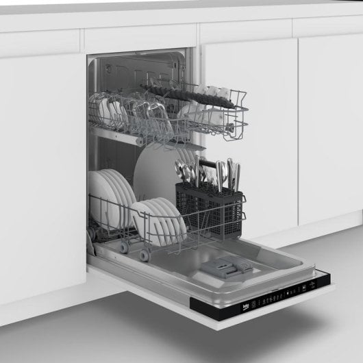 Lavavajillas Beko b300 BDIS16030 10 Servicos D totalmente integravel 45 cm Touch