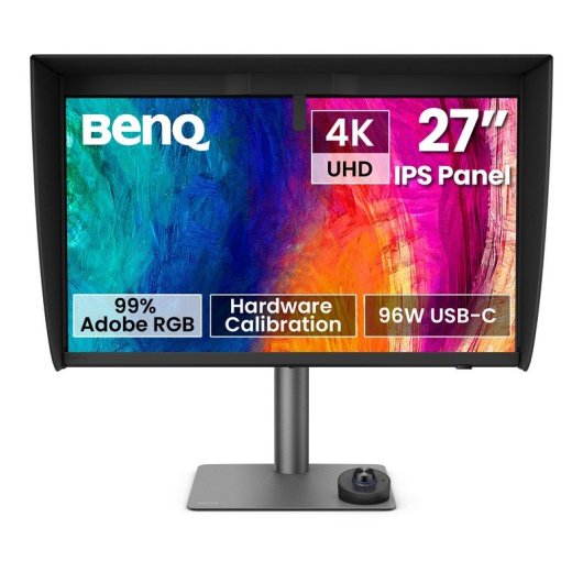 Monitor BenQ PD2770U 27" UltraHD 4K 60Hz IPS 5ms HDR10 USB-C 96W KVM