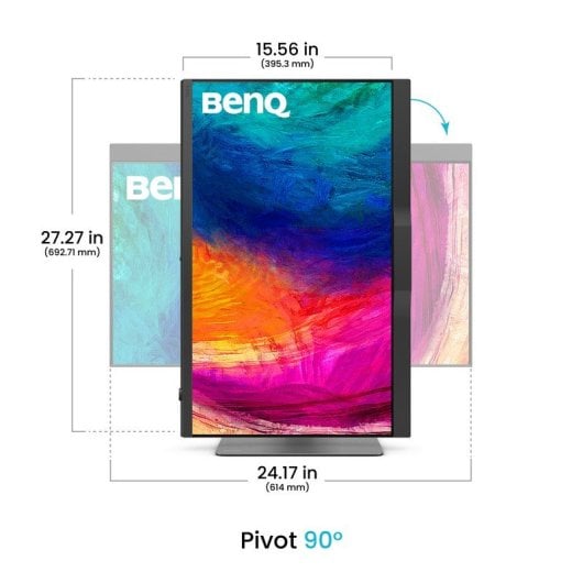 Monitor BenQ PD2770U 27" UltraHD 4K 60Hz IPS 5ms HDR10 USB-C 96W KVM