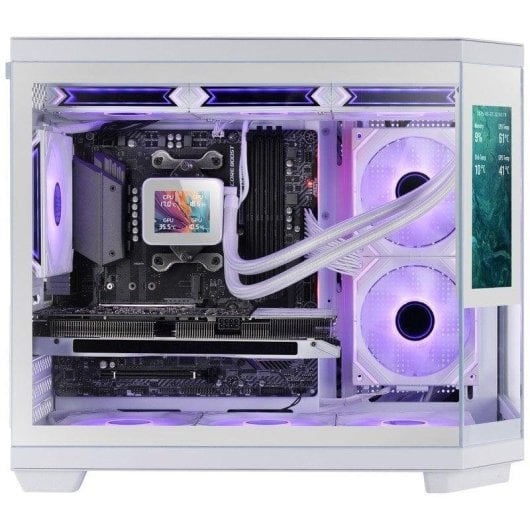 Caixa Mars Gaming MC-3TCORELCDM Ecran IPS 7.2" Branco Triplo Cristal Temperado
