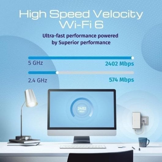 Router Keenetic Buddy 6 SE WiFi 6 AX3000 3000 Mbps Puerto Gigabit Malla