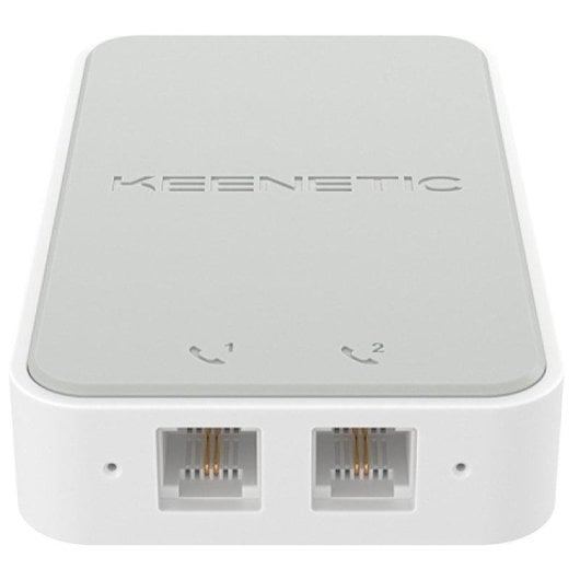 Adaptador VoIP Keenetic Linear USB 2 puertos RJ-11 FXS Blanco Gris Micro PBX