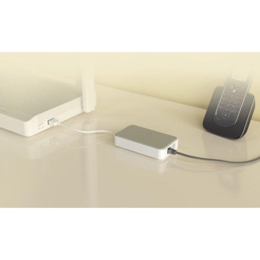 Adaptador VoIP Keenetic Linear USB 2 puertos RJ-11 FXS Blanco Gris Micro PBX