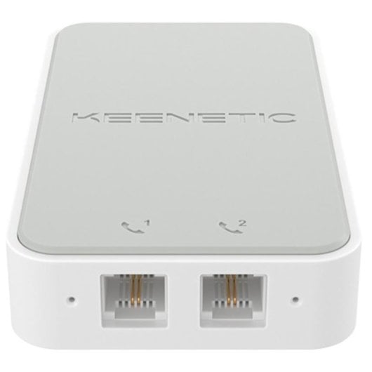 Adaptador VoIP Keenetic Linear USB 2 puertos RJ-11 FXS Blanco Gris Micro PBX