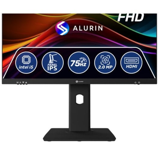 Alurin Flow AIO i5-12400 /16GB/1TB/27" Altura regulable