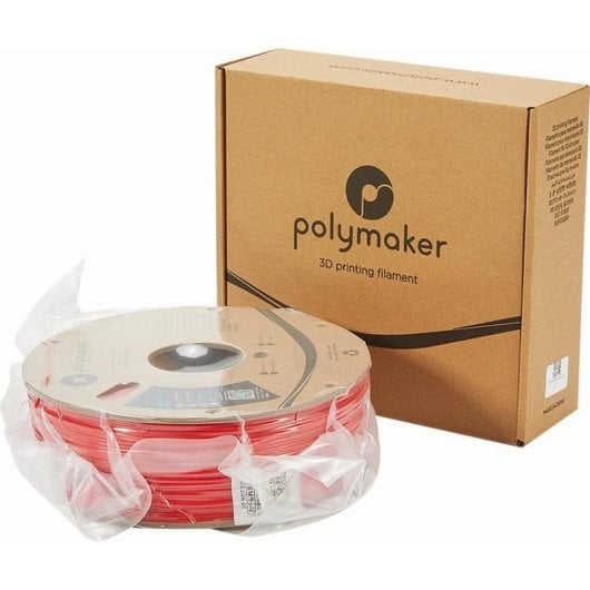 Filamento ABS Polymaker PolyLite PE01004 1,75 mm Vermelho Bobina