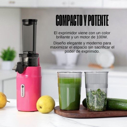 Extracteur Ventray Mini Ginnie 60 RPM compact rose séparation pulpe