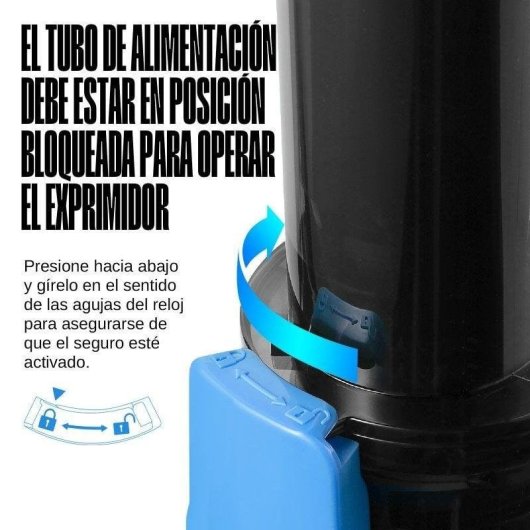 Exprimidor Ventray Mini Ginnie 60 RPM Compact Bleu Extraction Maximale