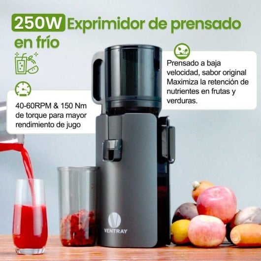 Estrattore Ventray Max 120 250W doppia coclea 1.2L nero BPA free