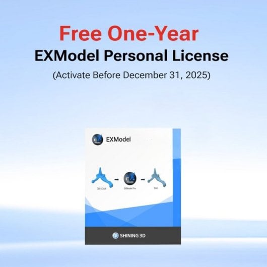 Scanner 3D Shining 3D EINSTAR 2 Sans fil Hybride 17 lasers IR VCSEL