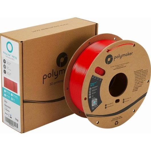 Filamento Polymaker PolyLite PETG PB01004 1,75 mm Vermelho Todo-o-Terreno
