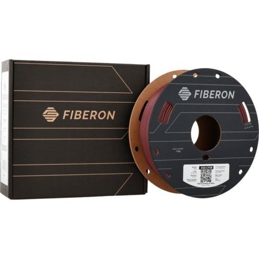 Filament ASA Polymaker Fiberon FF02007 1,75 mm rouge fibre de carbone 8%