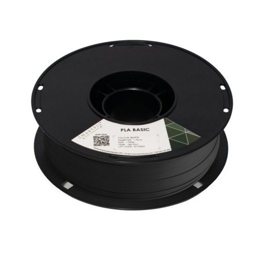 Smartfil PLA Basic Bobina de Filamento para Impresión 3D Ácido Poliláctico 1Kg 1.75mm Negro