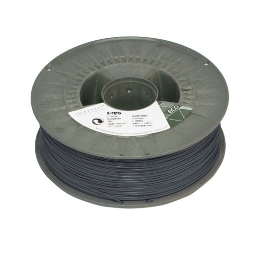 Smartfil Eco R-PETG Bobina de Filamento para Impresión 3D Alta Velocidad 1Kg 1.75mm Slate Grey