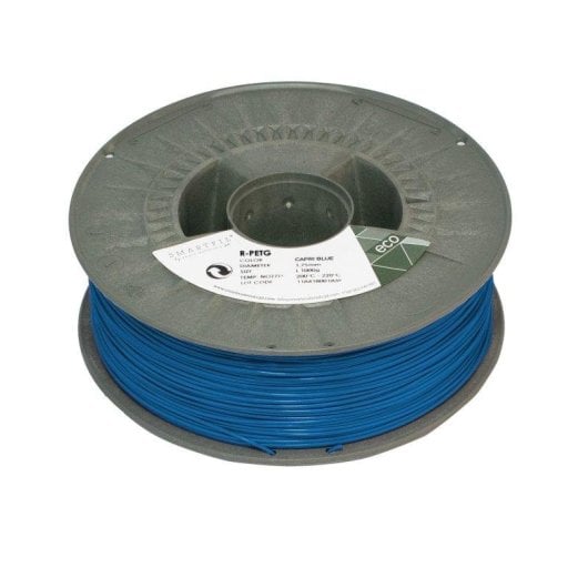 Smartfil Eco R-PETG Bobina de Filamento para Impresión 3D Alta Velocidad 1Kg 1.75mm Capri Blue