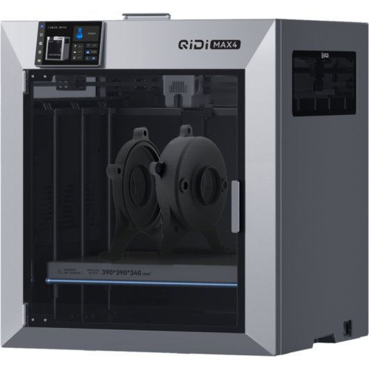 Impresora 3D QIDI Tech Max4 volumen 390x390x340 mm cámara calefactada conexión WiFi y LAN IA integrada