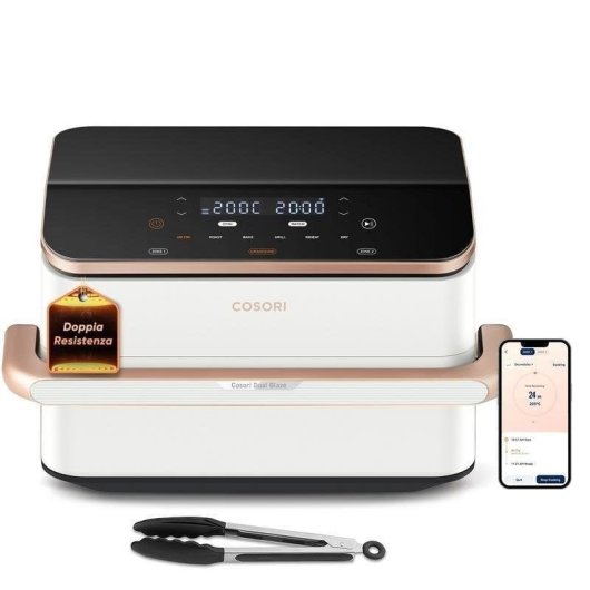 Airfryer Cosori Dual Blaze Twinfry Chef Edition 10L 2800W Dubbele Mand Dubbele Verwarming